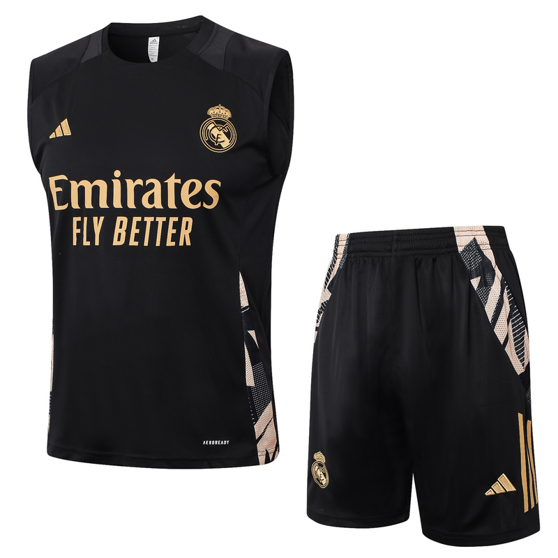 Conjunto Regata Real Madrid - Torcedor Masculino - 2024 / 2025