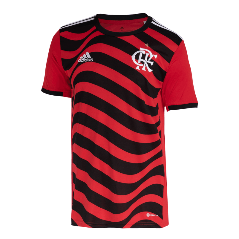 Camisa Flamengo Third - 2022/23 - Torcedor Masculina - Vermelho e Preto