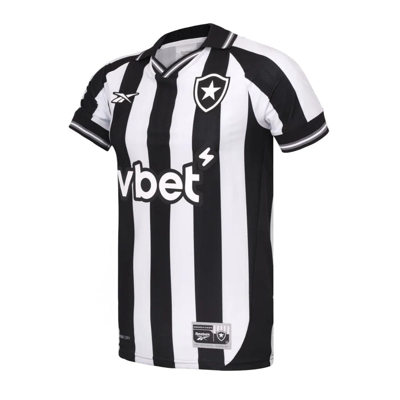 Camisa Botafogo Home - 2025/26 - Torcedor Masculina - Preto e Branco