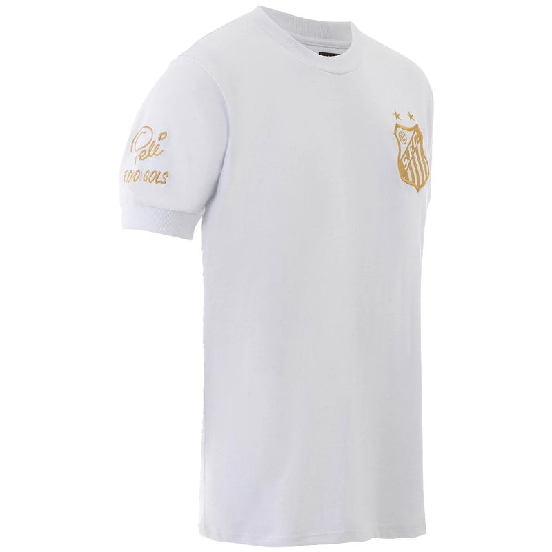 Camisa Santos Edição Especial - 2025/26 - Torcedor Masculina - Branco e Dourado