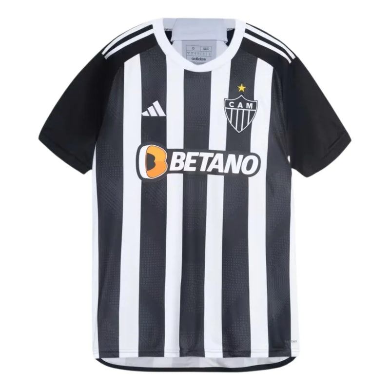 Camisa Atlético Mineiro Home 24/25 - Torcedor Masculina - Branco e Preto