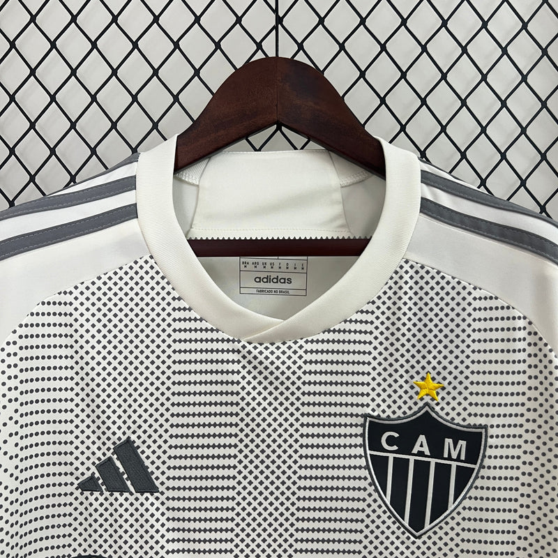 Camisa Atlético Mineiro Away 24/25 - Torcedor Masculina - Branco e Preto