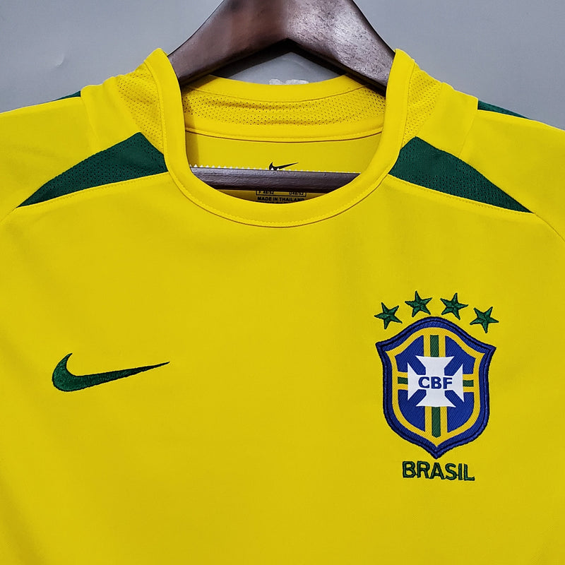 Camisa Brasil - Home 2002 - Versão Retro -