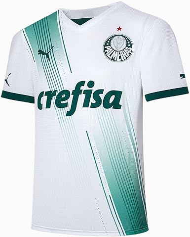 Camisa Palmeiras Away 23/24 - Torcedor Masculina - Branco e Verde