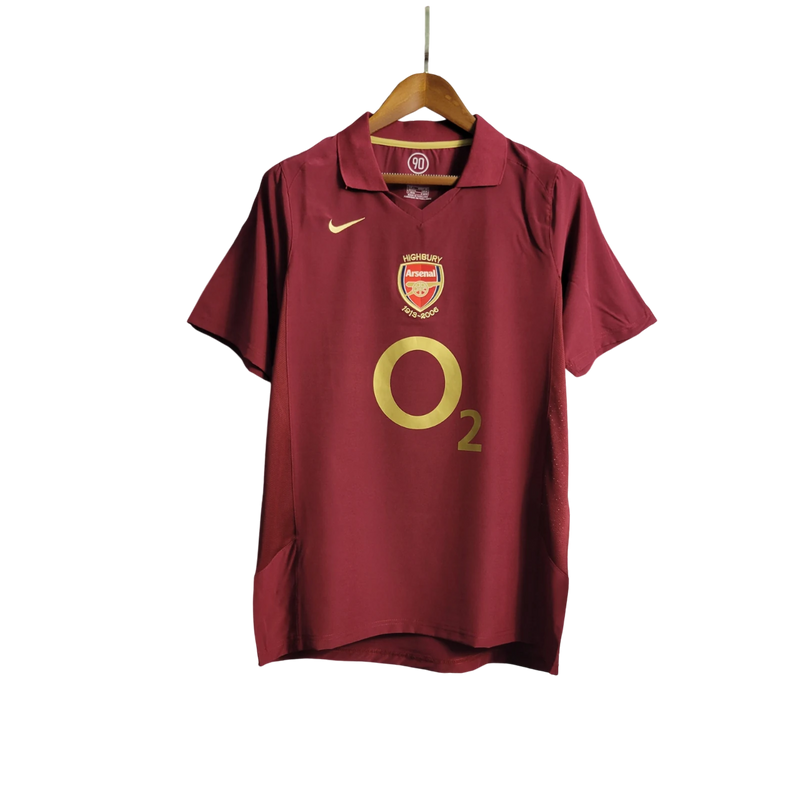 Camisa Arsenal Home - 20205/06 - Versão Retro -