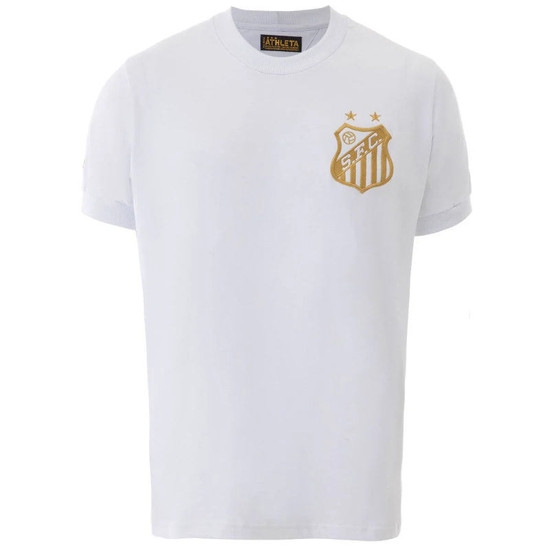 Camisa Santos Edição Especial - 2025/26 - Torcedor Masculina - Branco e Dourado