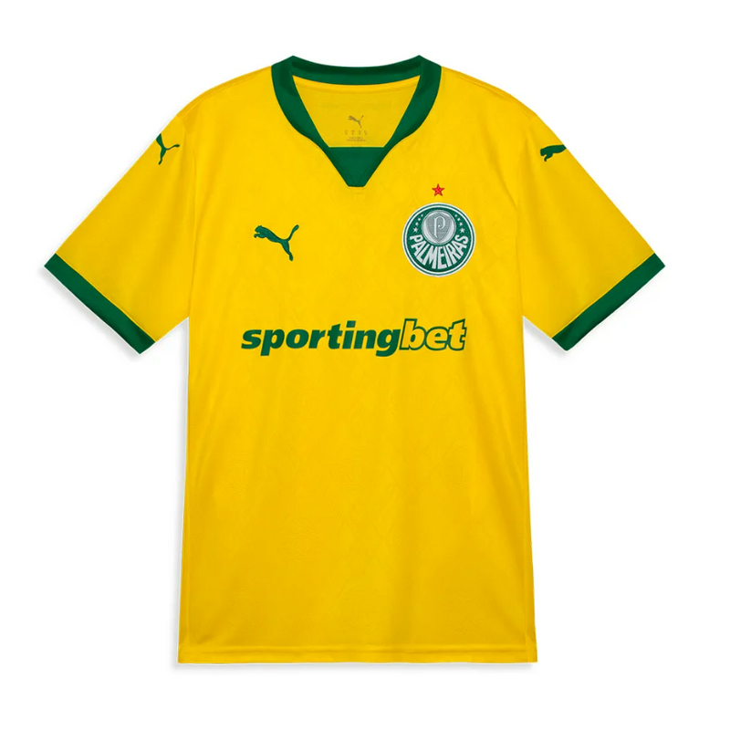 Camisa Palmeiras Away - 2025/26 - Torcedor Masculina - Amarela