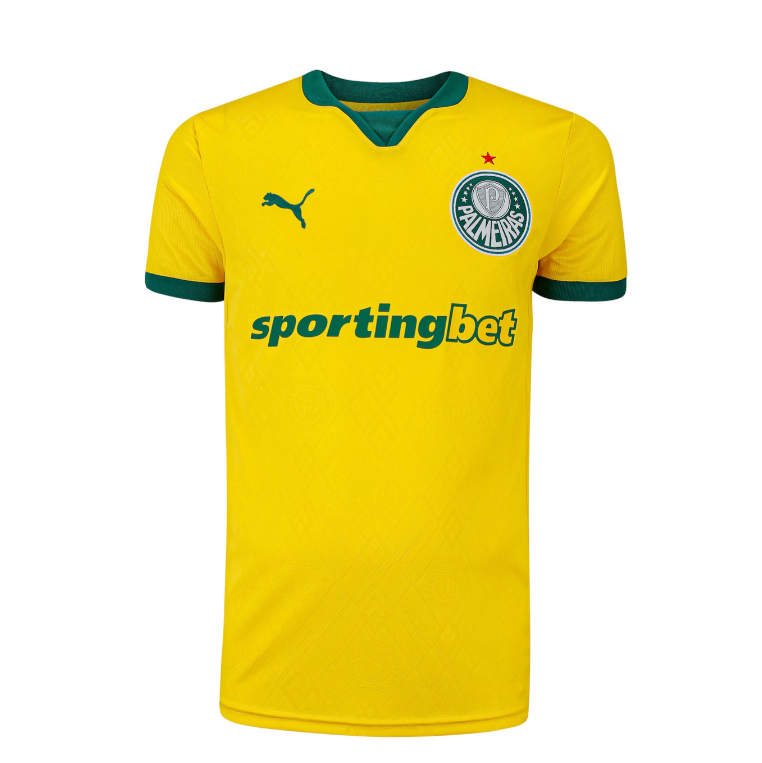 Camisa Palmeiras Home - 2025/26 - Jogador - Amarela