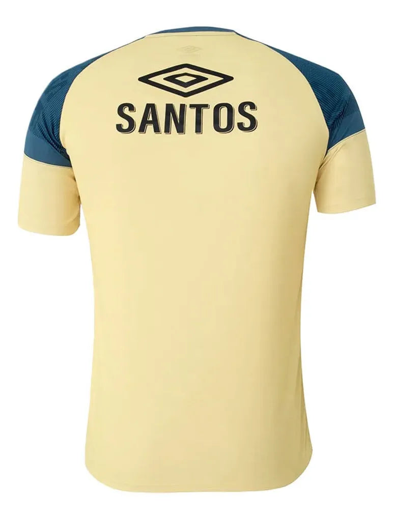 Camisa Santos Treino - 2023/24 - Torcedor Masculina - Amarelo e Azul