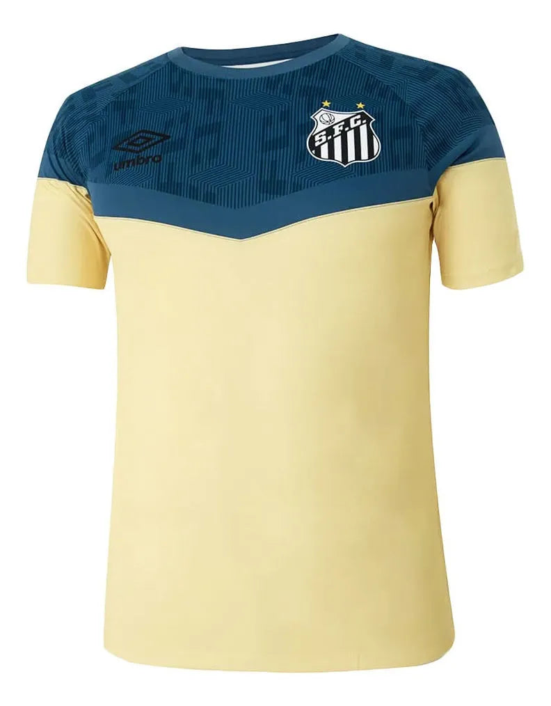 Camisa Santos Treino - 2023/24 - Torcedor Masculina - Amarelo e Azul