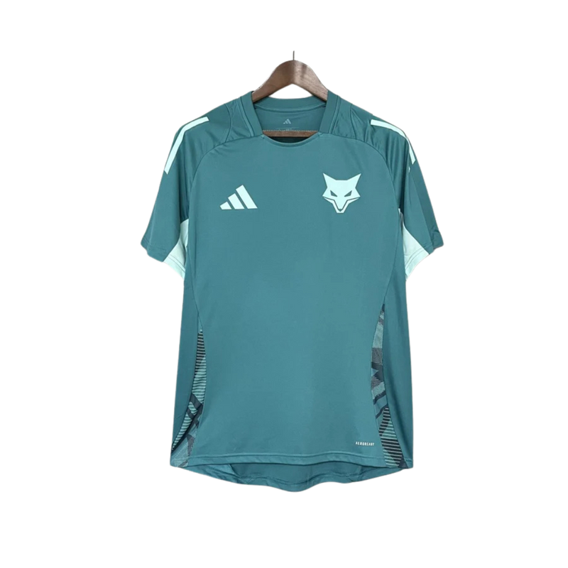 Camisa Cruzeiro Treino 25/26 - Torcedor Masculina - Azul Turquesa e Branco