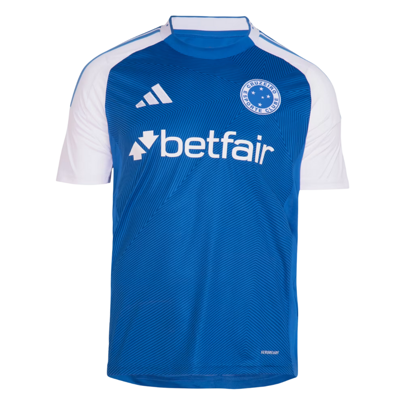 Camisa Cruzeiro Home 25/26 - Torcedor Masculina - Azul e Branco