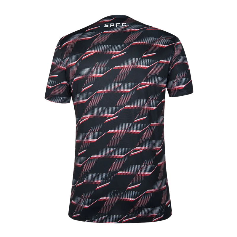 Camisa São Paulo Pré Jogo 24/25 - Torcedor Masculina - Preto, Vermelho e Branco