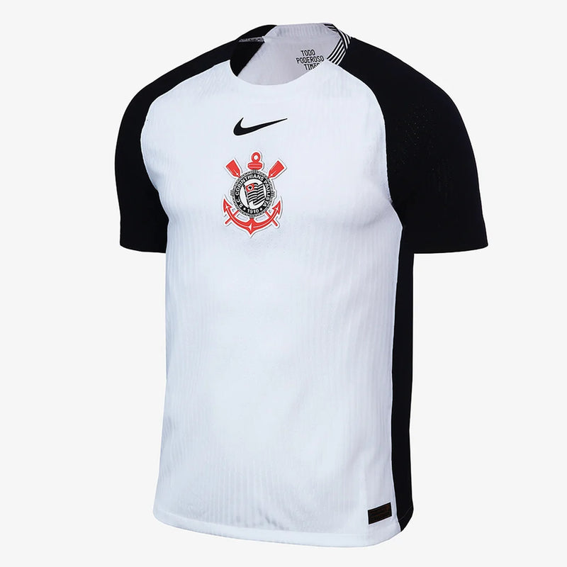 Camisa Corinthians Home - 2025/26 - Torcedor Masculina - Branco e Preto