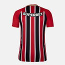 Camisa São Paulo Away - 2025/26 - Torcedor Masculina - Vermelho e Preto