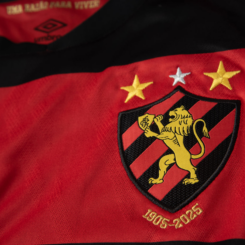 Camisa Sport Recife Home 25/26 - Torcedor Masculino - Vermelho e Preto