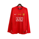 Camisa Manchester United Home Manga Longa 07/08 - Versão Retro