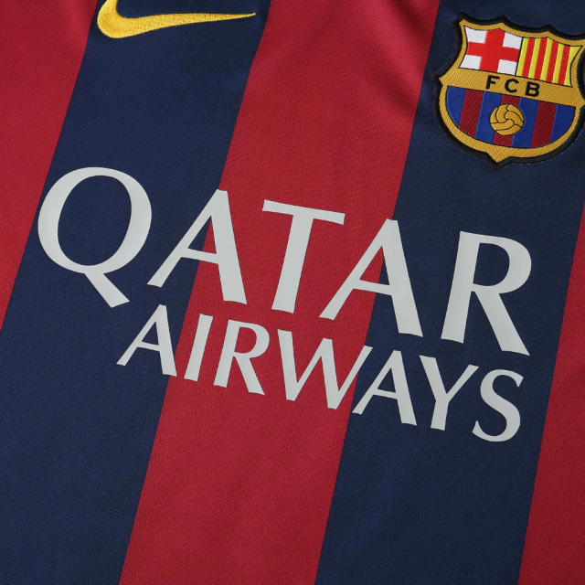 Camisa Barcelona Home - 2014/15 - Versão Retro