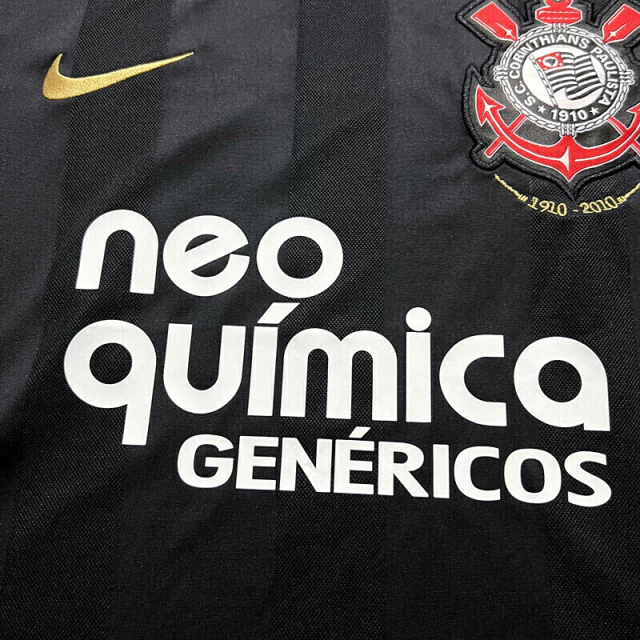 Camisa Corinthians Away - 2010/11 - Versão Retro