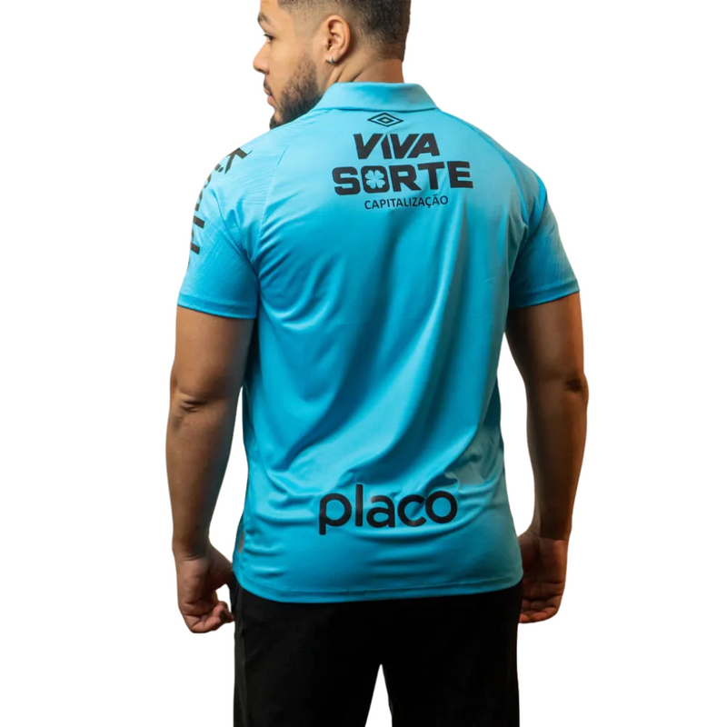 Camisa Santos 2025/2026 Com Patrocínios - Torcedor Masculino - Azul
