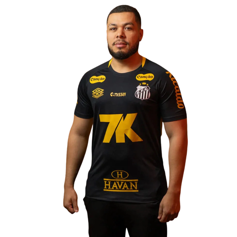 Camisa Santos Treino - 2025/25 - Jogador Masculino - Com Patrocínios