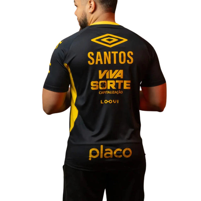 Camisa Santos Treino - 2025/25 - Jogador Masculino - Com Patrocínios