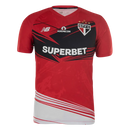 Camisa São Paulo Treino  - 2025/26 - Torcedor Masculina - Vermelho e Preto