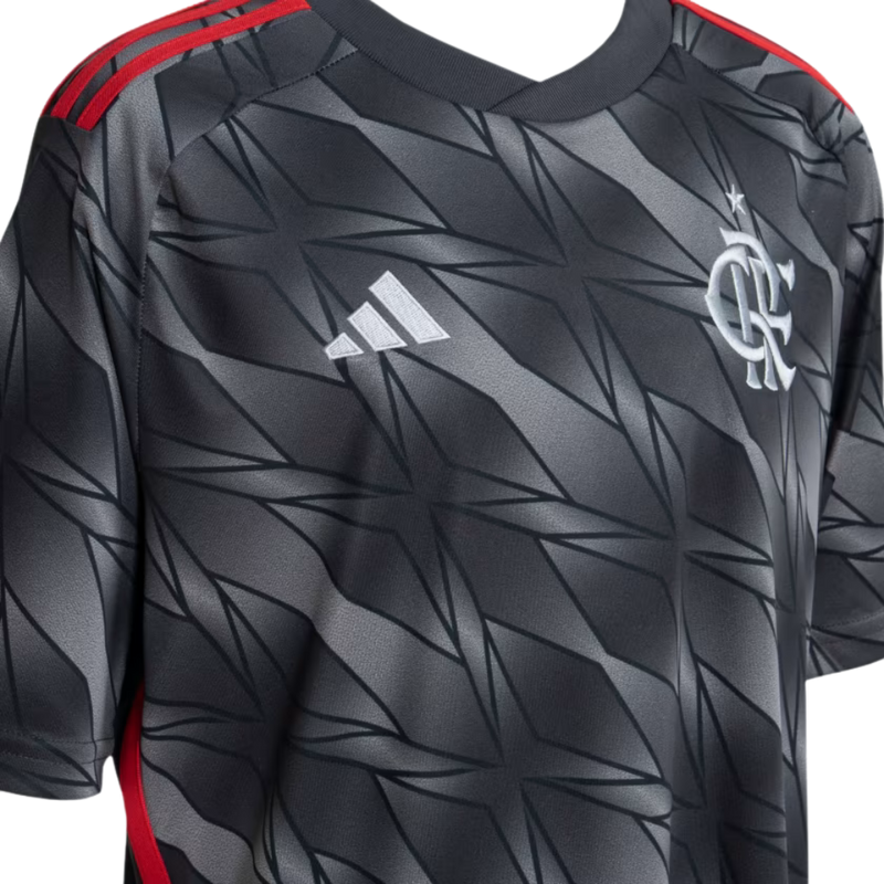 Camisa Flamengo Third - 2024/25 - Torcedor Masculina - Preto e Cinza