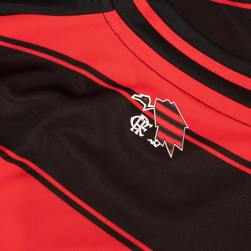 Camisa Flamengo Home - 2025/26 - Torcedor Masculina - Preto e Vermelho