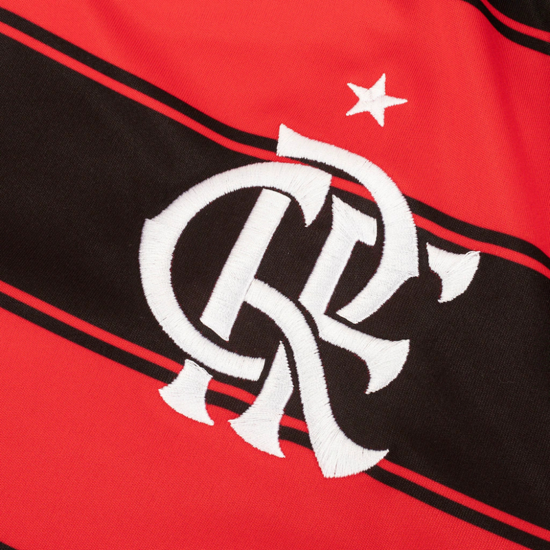 Camisa Flamengo Home - 2025/26 - Torcedor Masculina - Preto e Vermelho