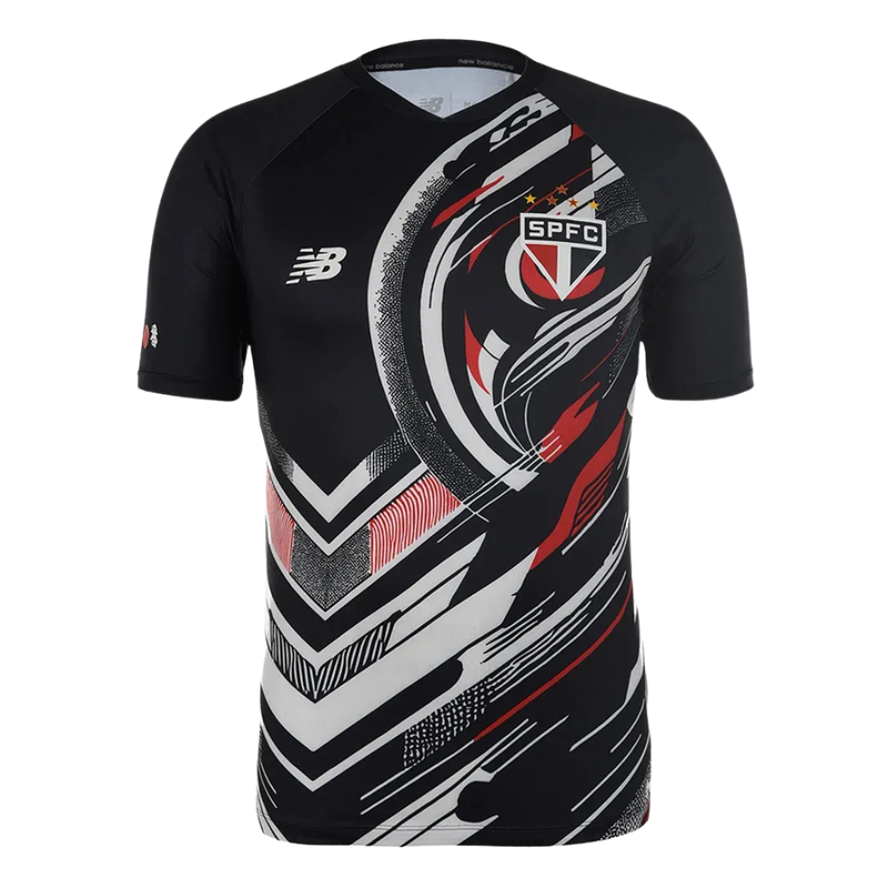 Camisa São Paulo Pré Jogo - 2025/26 - Torcedor Masculina - Preto