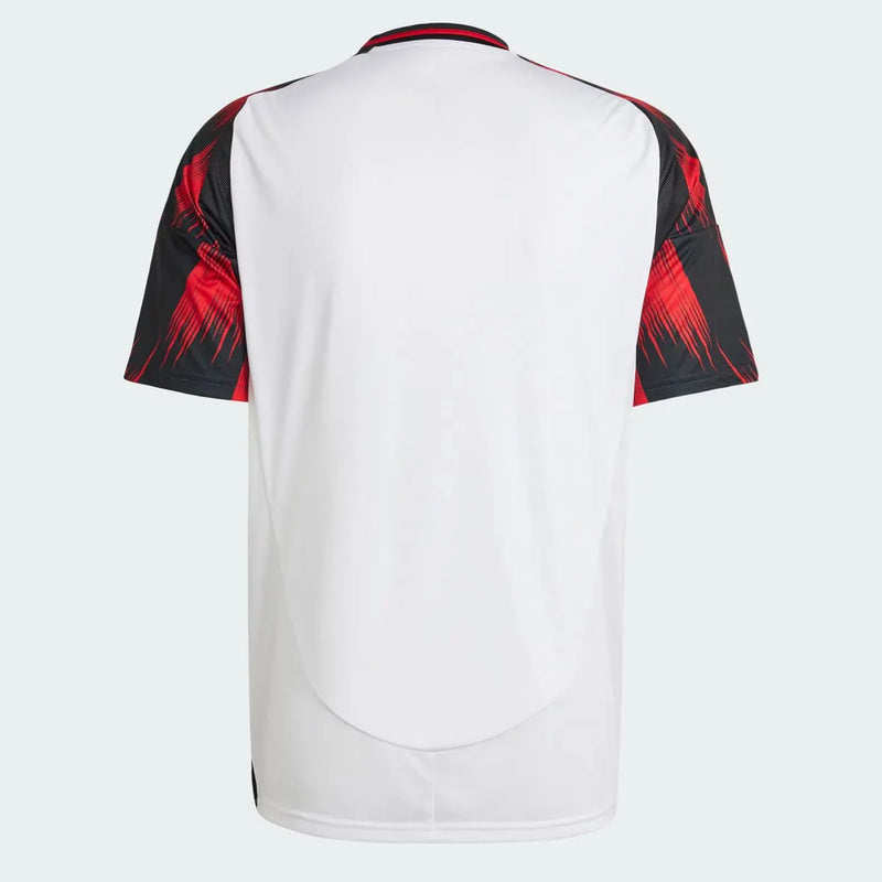 Camisa Flamengo Away - 2025/26 - Torcedor Masculina - Branco e Vermelho