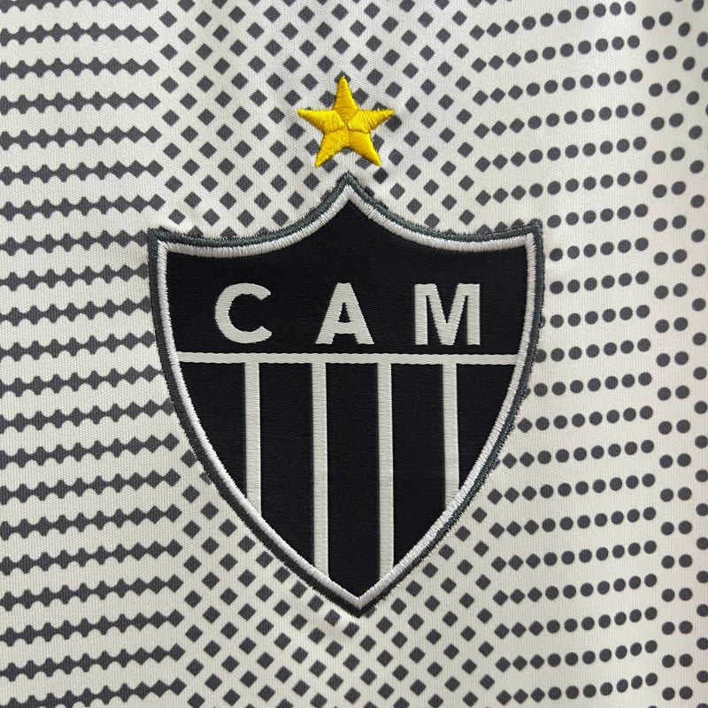 Camisa Atlético Mineiro Away 24/25 - Torcedor Masculina - Branco e Preto
