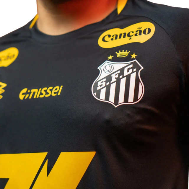 Camisa Santos Treino - 2025/25 - Jogador Masculino - Com Patrocínios