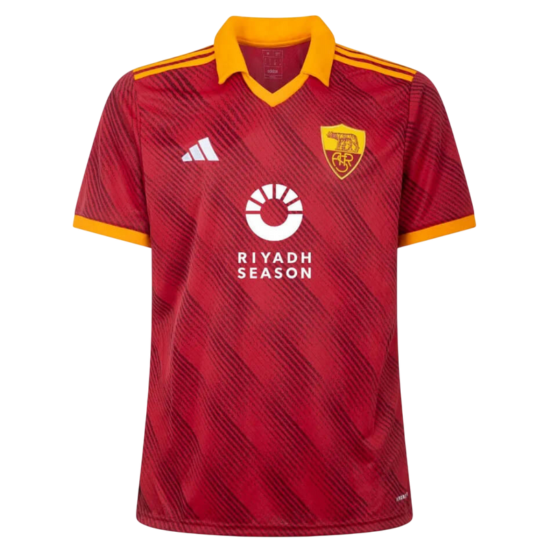 Camisa Roma Home - Vermelha Anos 90 Derby 183 - 2024/25 - Torcedor Masculina