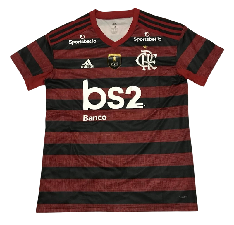 Camisa Flamengo Titular 2019/20 - Versão Retro - Com Patrocínios