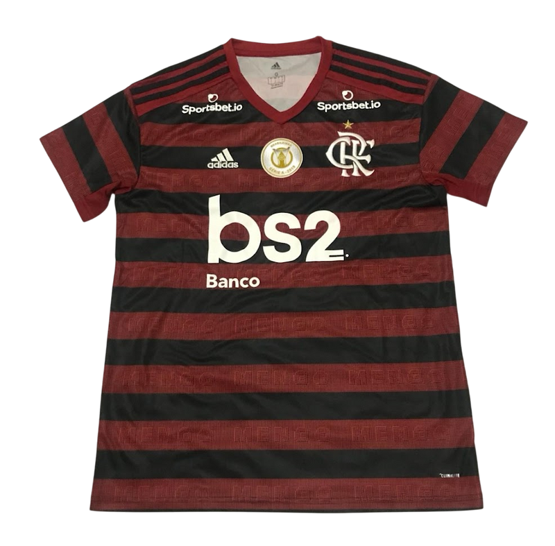 Camisa Flamengo Home - 2019/20 - Versão Retro - Patch Brasileirão