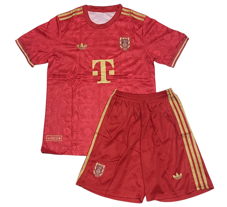 Conjunto Com Manga Bayern de Munique Especial de 125 Anos - Torcedor Masculino - 2025/2026