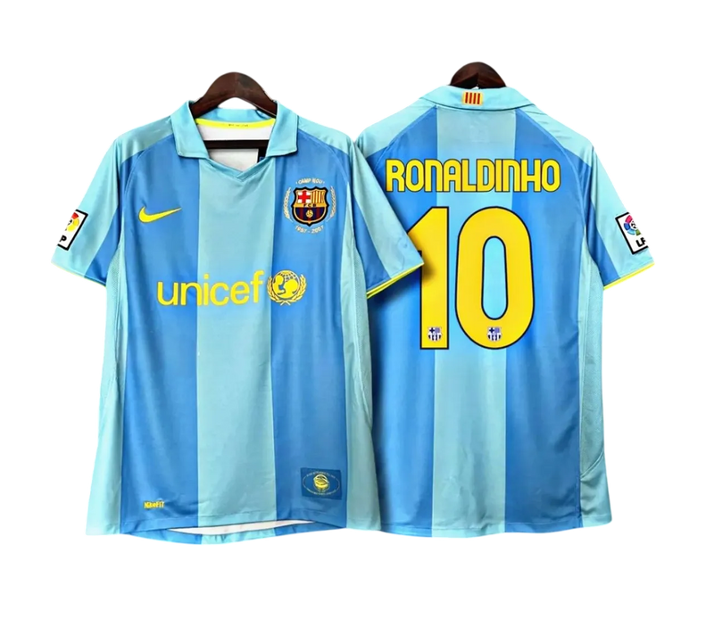 Camisa Barcelona Away - 2007/08 - Versão Retrô -