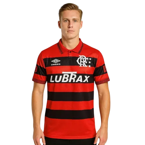Camisa Flamengo Edição Comemorativa 'FLA 100' - 1995/96 - Versão Retro