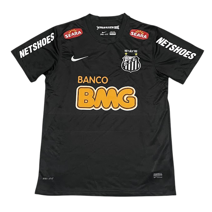 Camisa Santos All Black - 2011/12 - Versão Retro