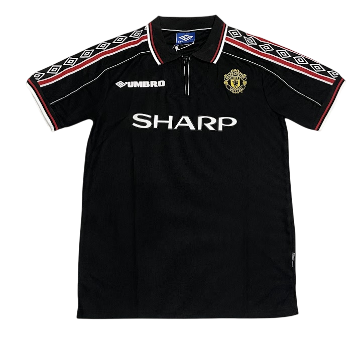 Camisa Manchester United - 1998/99 - Versão Retro - Preta