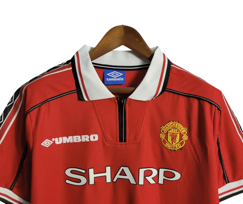 Camisa Manchester United Vermelha - 1998/99 - Versão Retro -