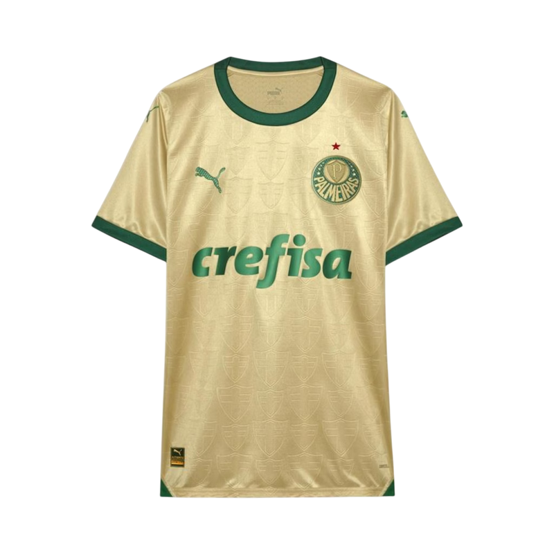 Camisa Palmeiras Third - 2024/25 - Jogador Masculino - Dourada