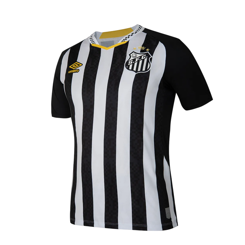 Camisa Santos Away 25/26 - Torcedor Masculino - Preto e Branco