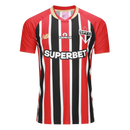 Camisa São Paulo Away - 2025/26 - Torcedor Masculino - Vermelho + Branco