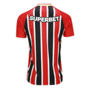 Camisa São Paulo Away - 2025/26 - Torcedor Masculino - Vermelho + Branco