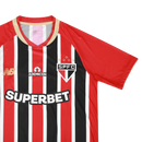 Camisa São Paulo Away - 2025/26 - Torcedor Masculino - Vermelho + Branco
