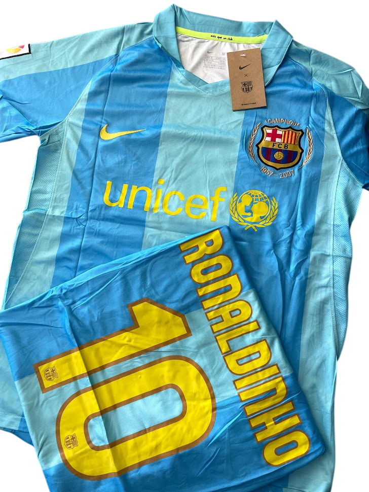 Camisa Barcelona Away - 2007/08 - Versão Retrô