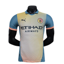 Camisa Manchester City Third 2024/25 Jogador Puma Masculino - Creme, Azul e Rosa